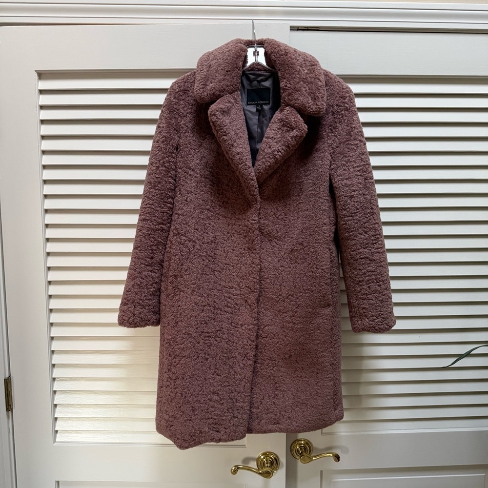 Banana Republic Sherpa 3/4 coat
